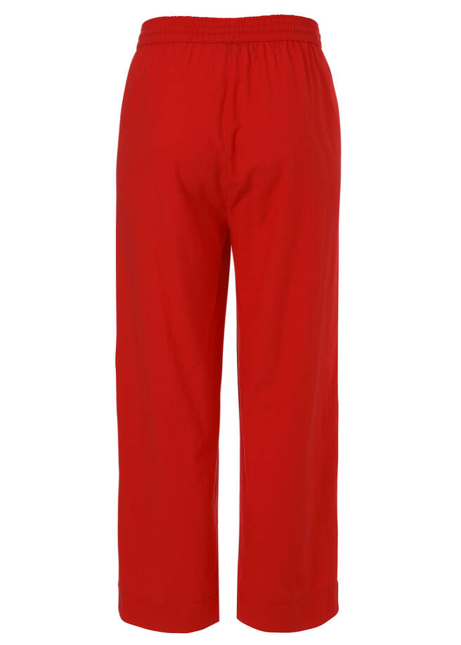 7/8 Schlupfhose aus zarter Baumwolle gerades Bein / 