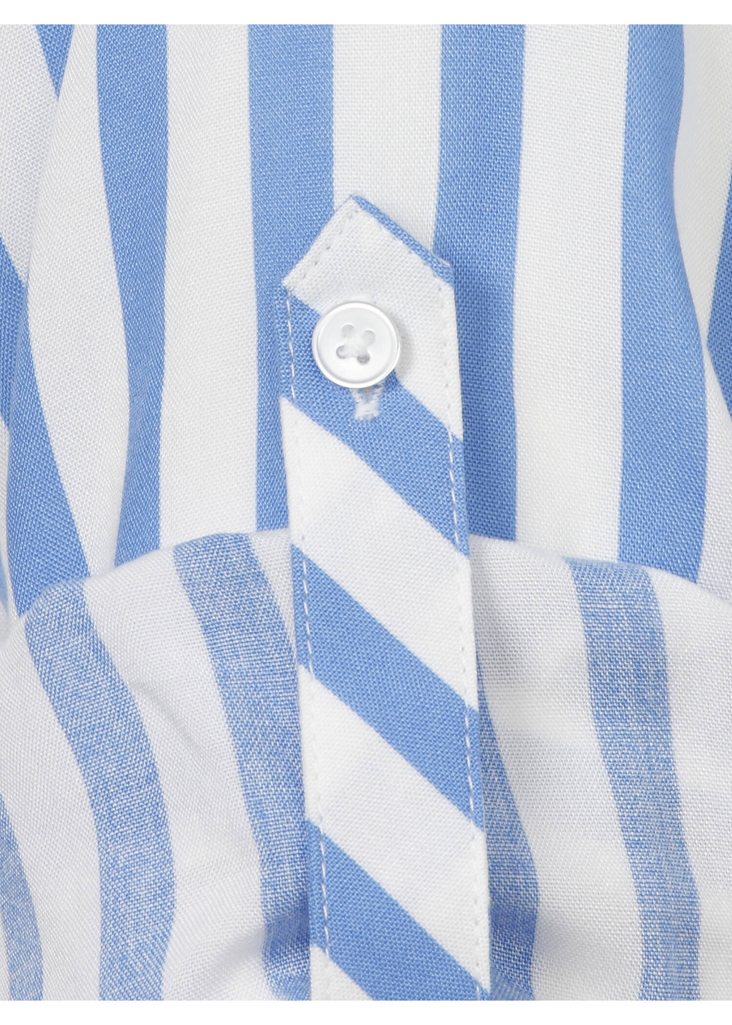 Längsgestreifte 3/4-Arm Viskose-Bluse / 