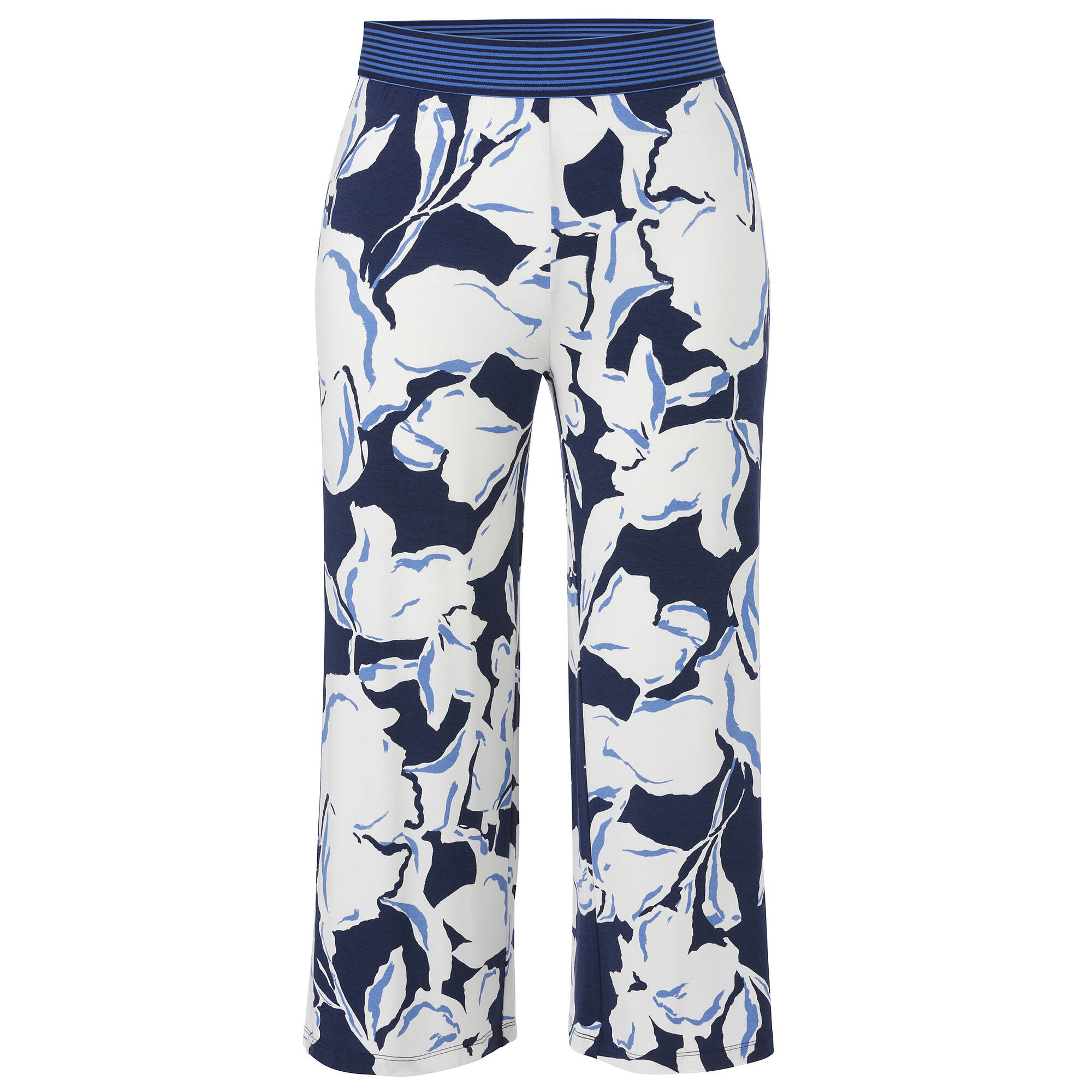 7/8 Print Schlupfhose Viskose-Jersey weites Bein
