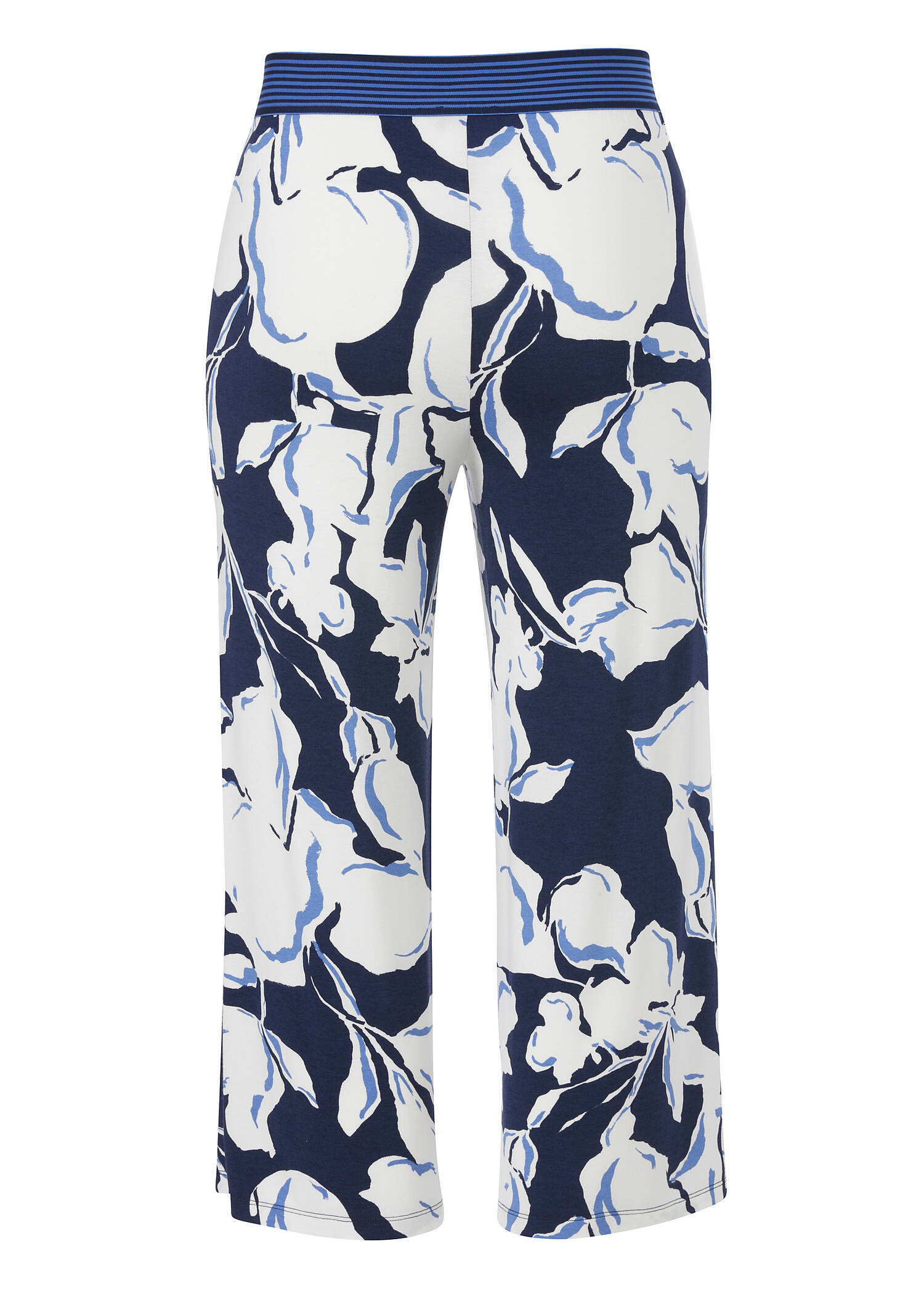 7/8 Print Schlupfhose Viskose-Jersey weites Bein /