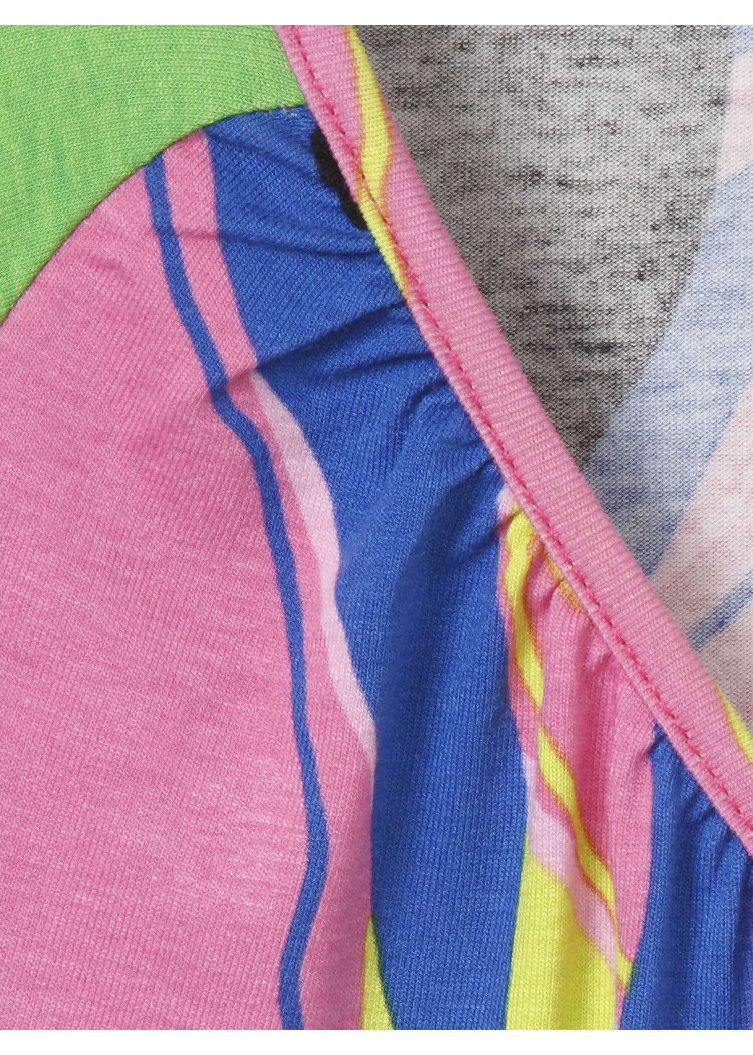 Sommerliches Print-Shirt mit Gummizug-Saum /
