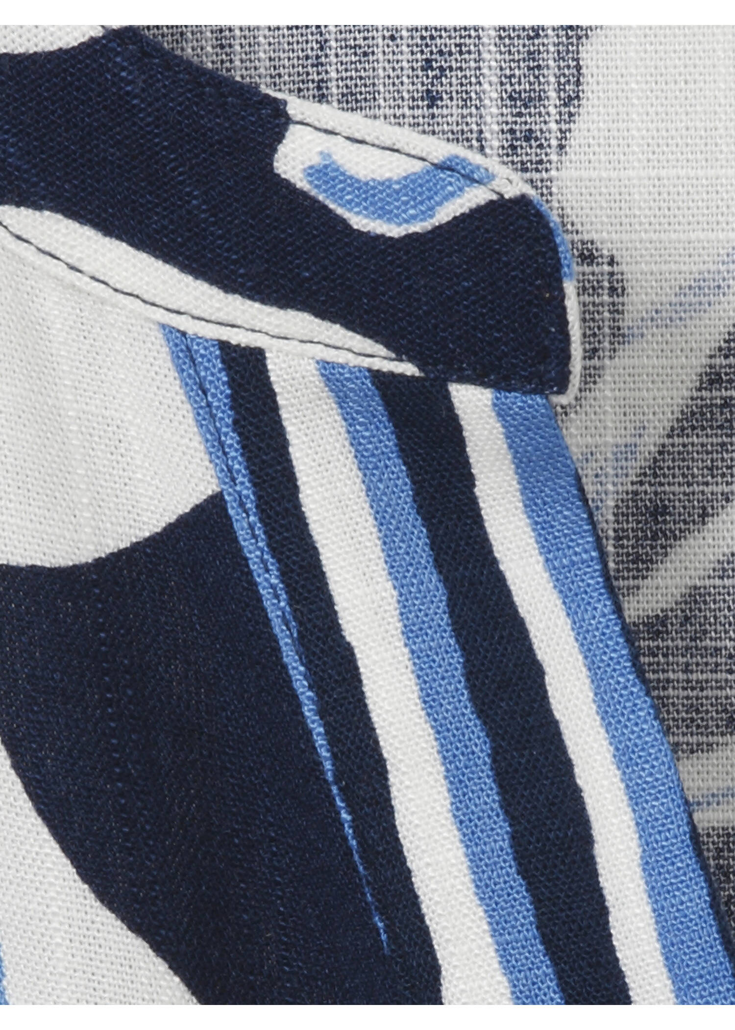 3/4 Arm Print Tunika aus zarter Viskose /