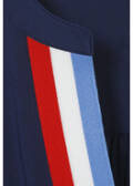 3/4-Arm Viskose-Schlupfbluse Marine-Stil / 