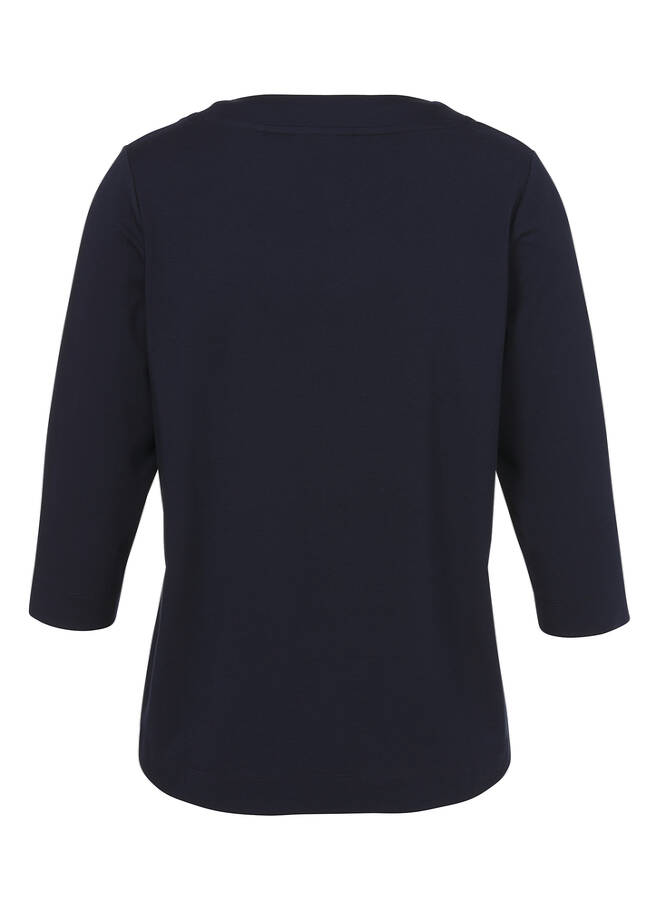 3/4 Arm Sweatshirt mit Front-Motiv / 