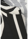 3/4-Arm Print-Shirt mit Gummizug-Saum / 