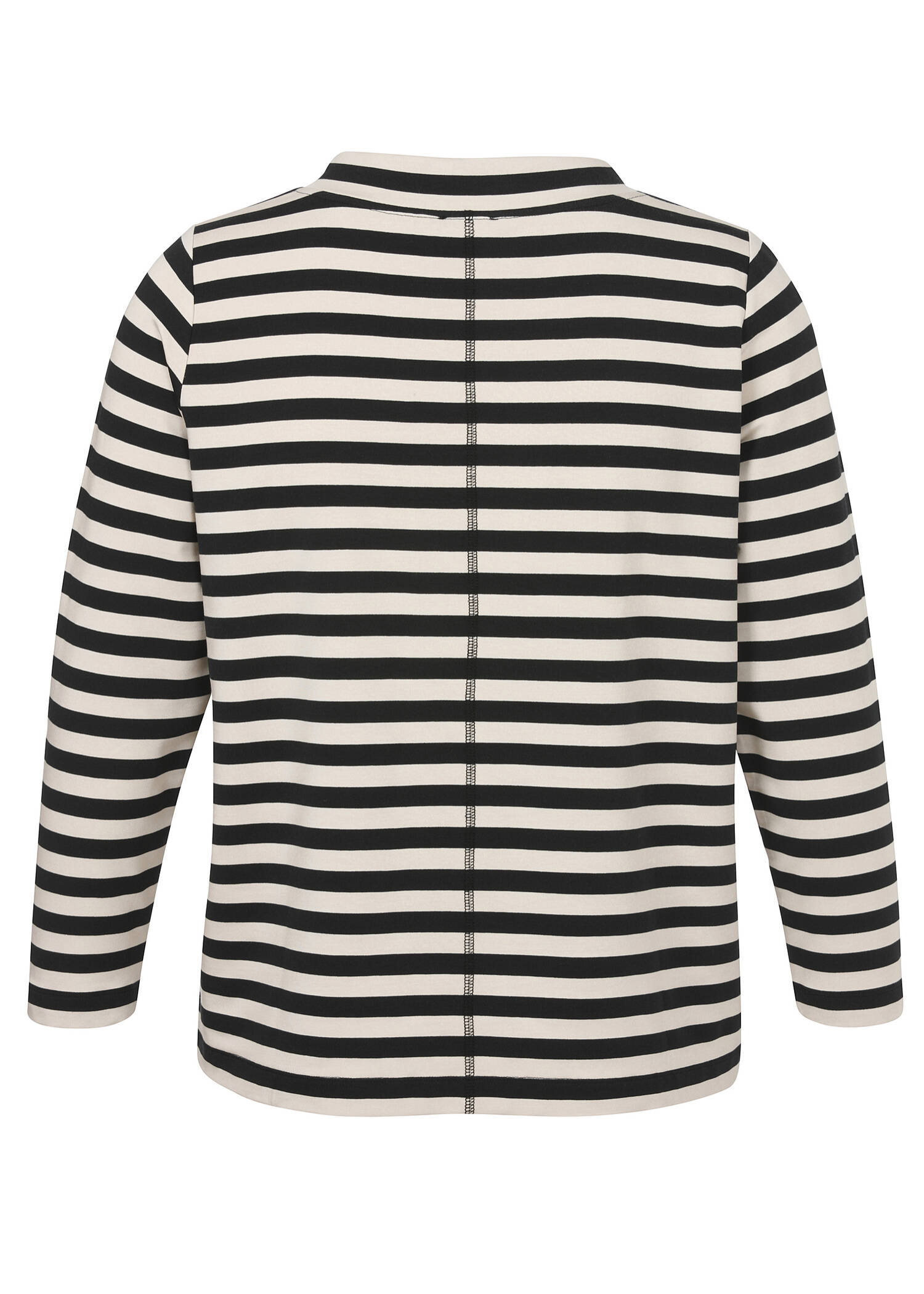 Bicolor Stehkragen-Sweatshirt /