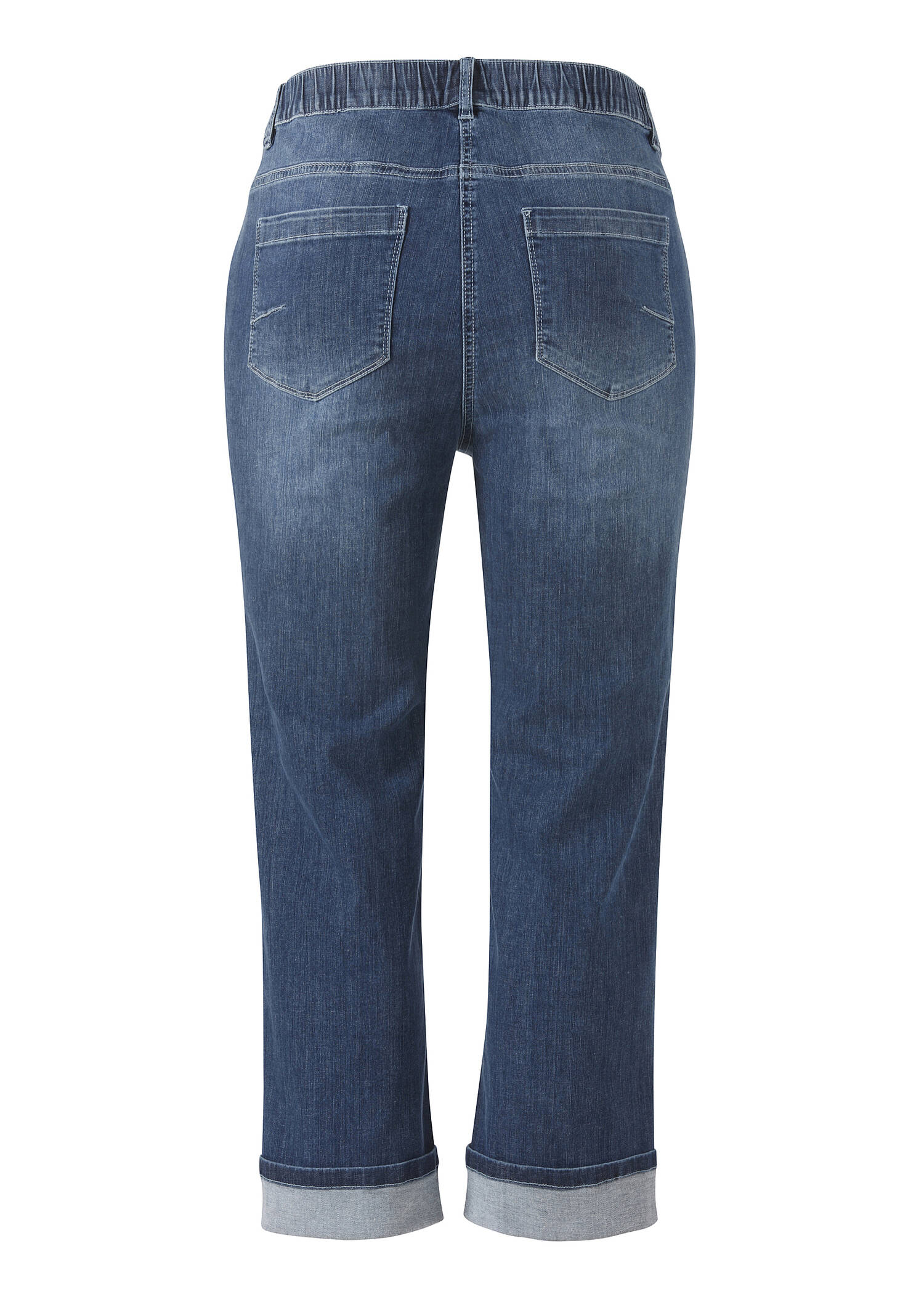 5-Pocket Power Stretch Jeans Medium Blue Used /