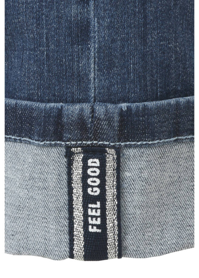 5-Pocket Power Stretch Jeans Medium Blue Used /