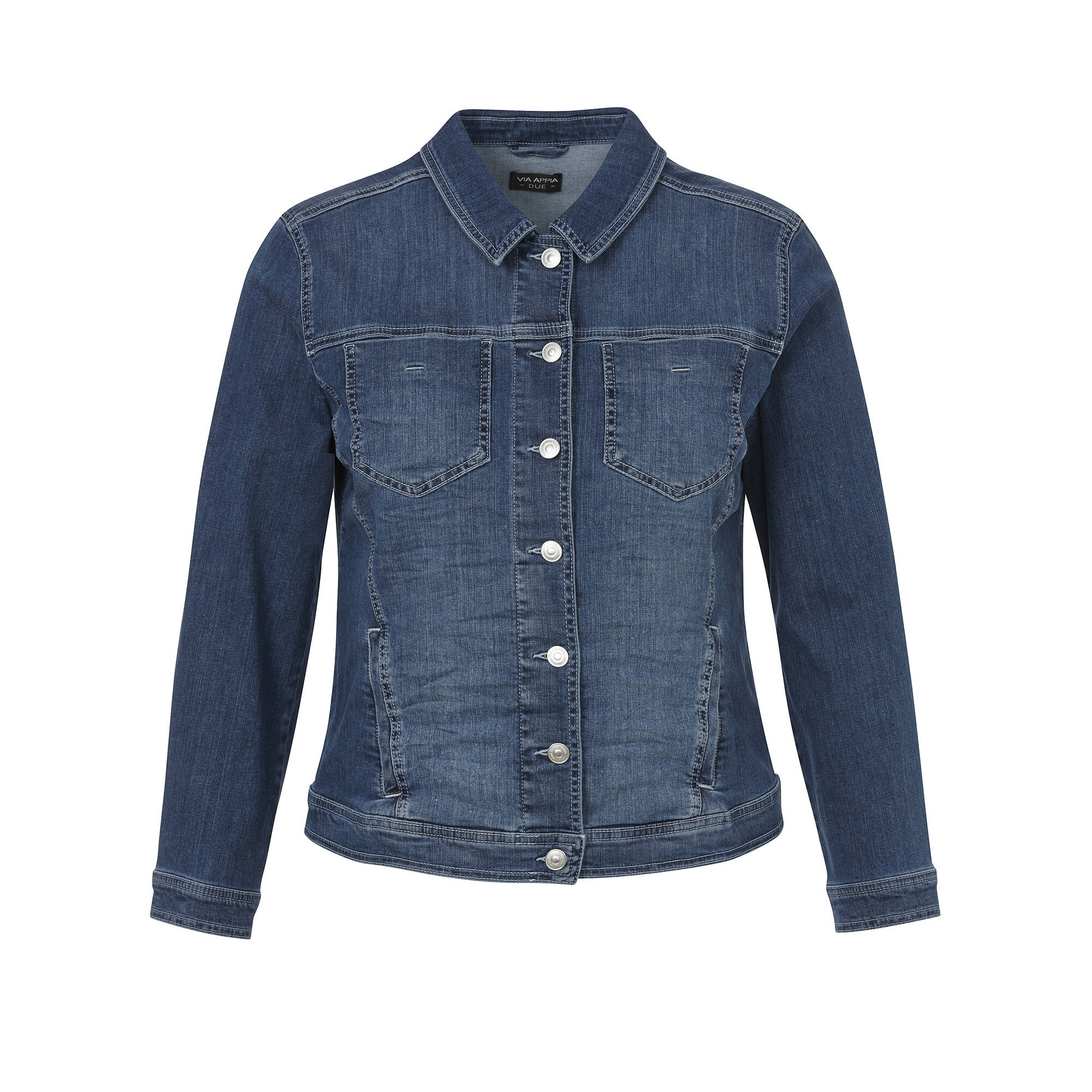 Classic Power Stretch Jeansjacke Medium Blue Used Classic Power Stretch Jeansjacke Medium Blue Used