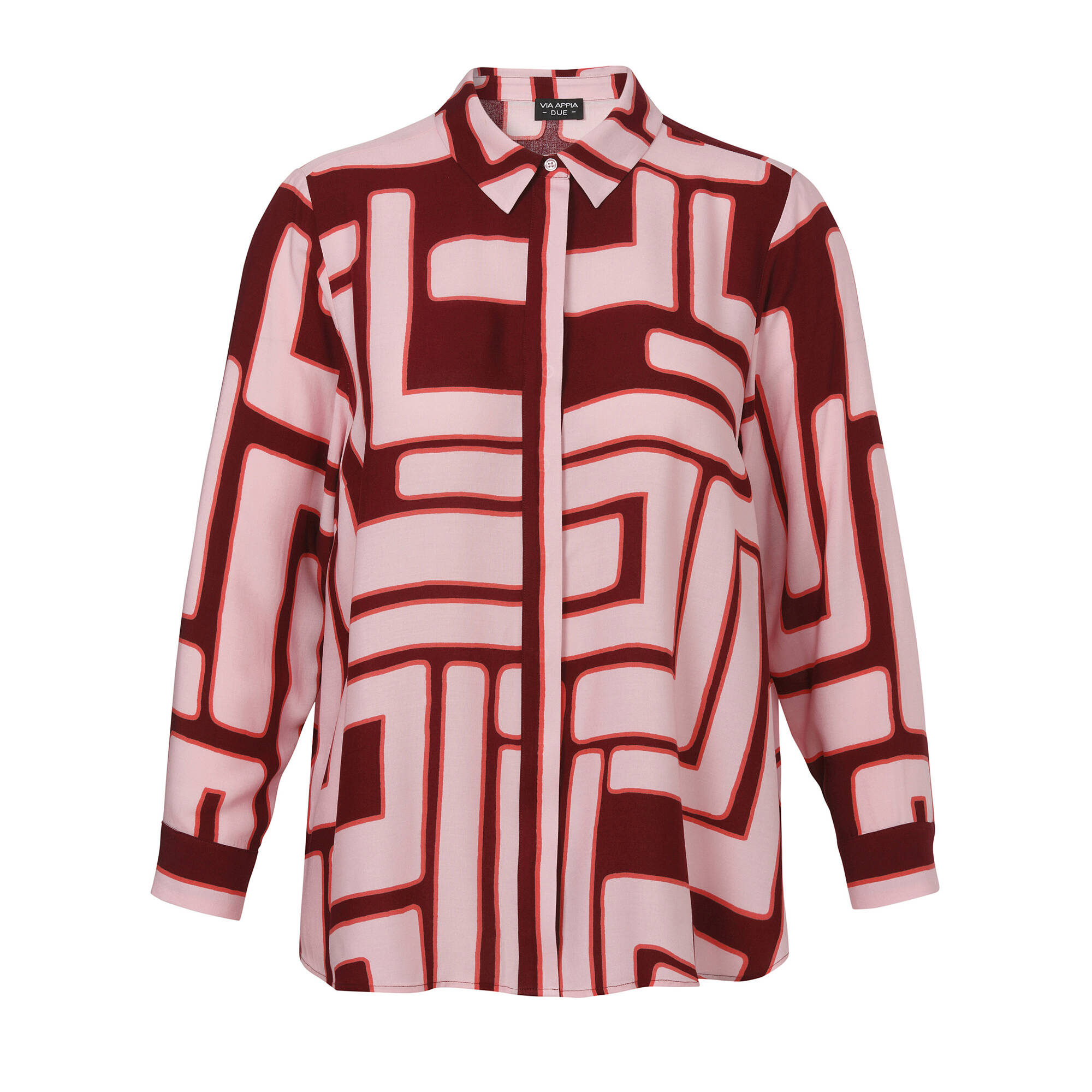 Fließende Viskose-Print-Bluse Fließende Viskose-Print-Bluse