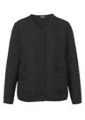 Schwarze Jacke mit Strukturmuster / 