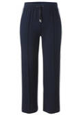 Modern Jogg-Pants Marine mit seitlichem Streifen /