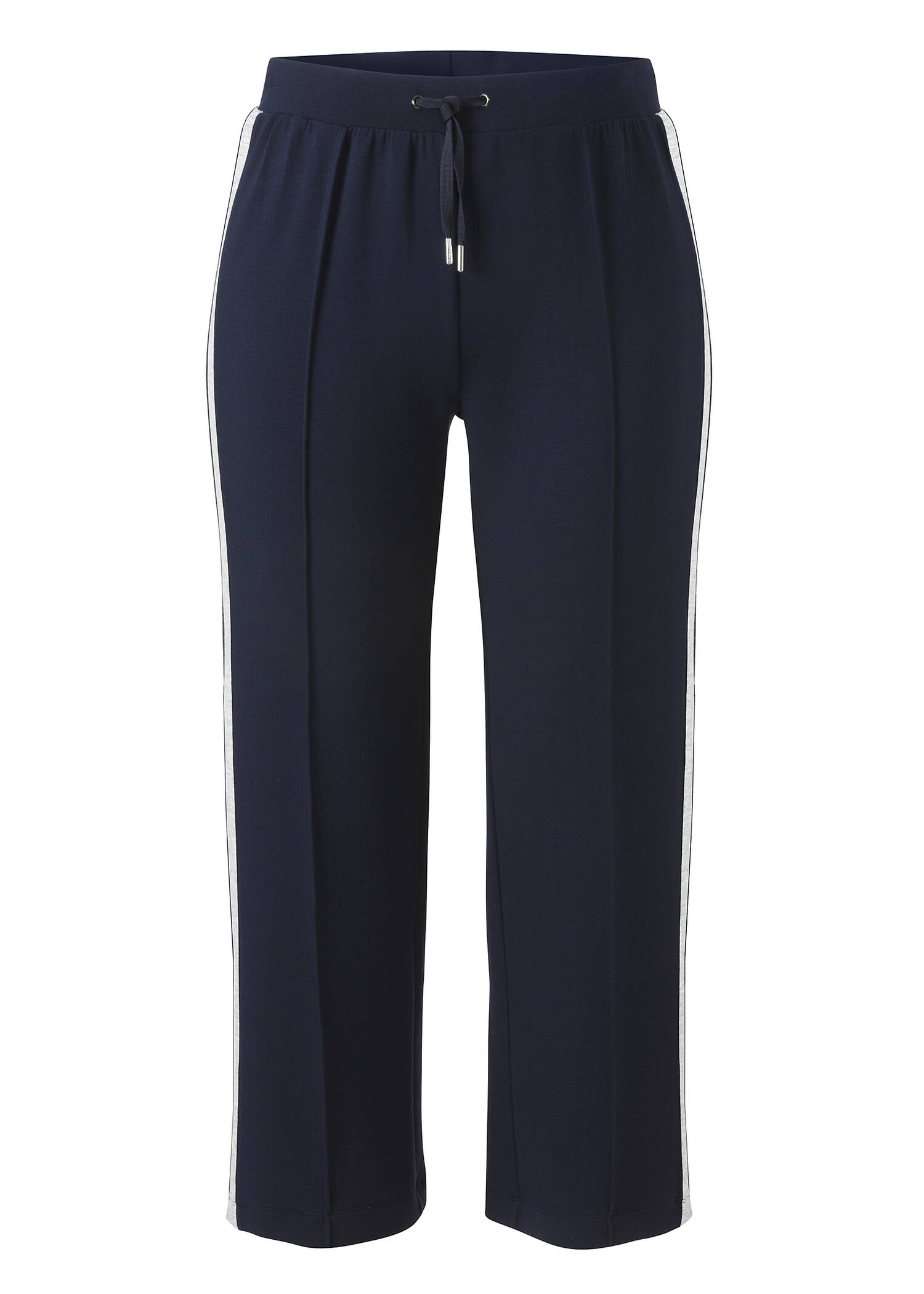Modern Jogg-Pants Marine mit seitlichem Streifen /