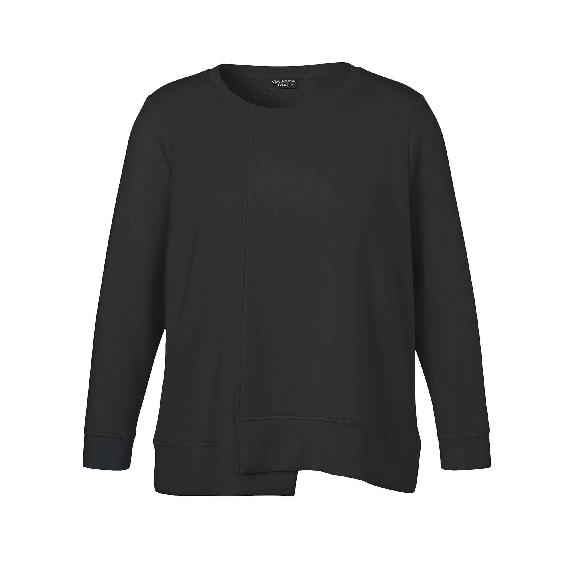 Softes Sweatshirt mit asymmetrischem Saum Softes Sweatshirt mit asymmetrischem Saum