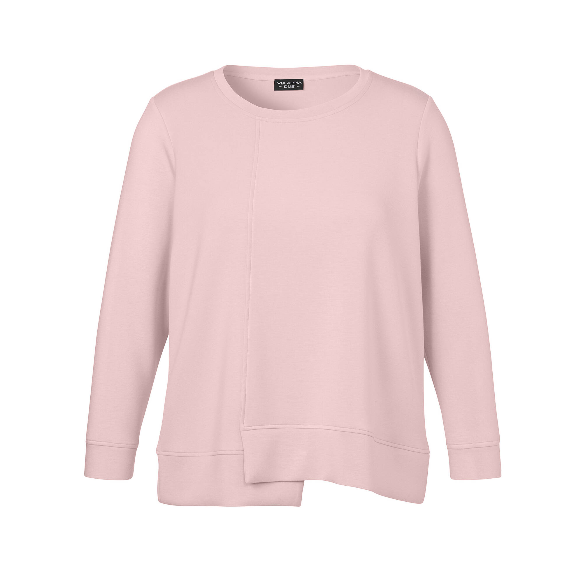 Softes Sweatshirt mit asymmetrischem Saum Softes Sweatshirt mit asymmetrischem Saum