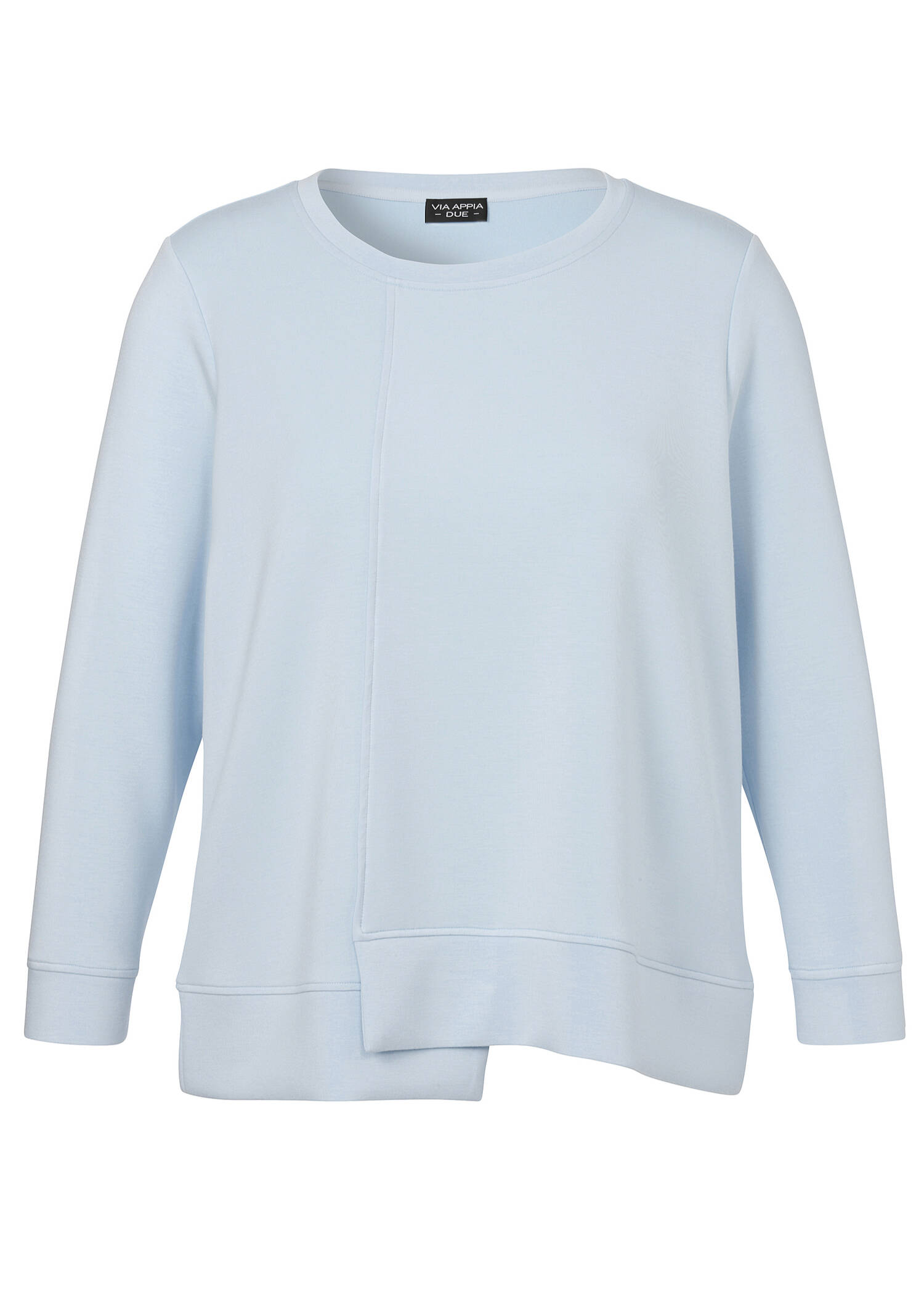 Softes Sweatshirt mit asymmetrischem Saum /