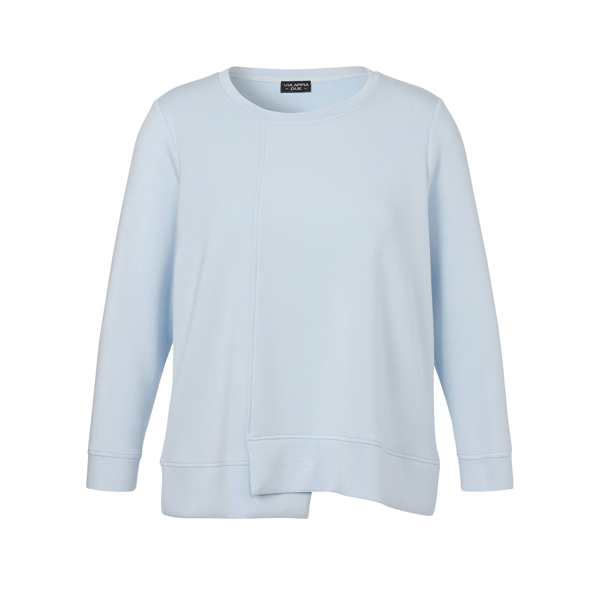 Softes Sweatshirt mit asymmetrischem Saum Softes Sweatshirt mit asymmetrischem Saum