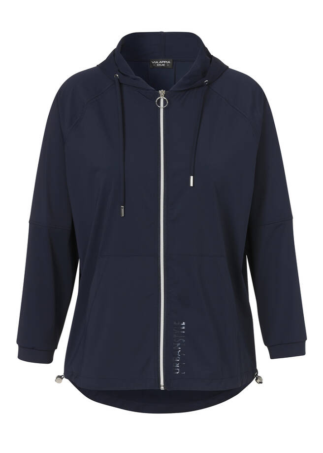 Dunkelblaue Kapuzenjacke Urban Life Style / 
