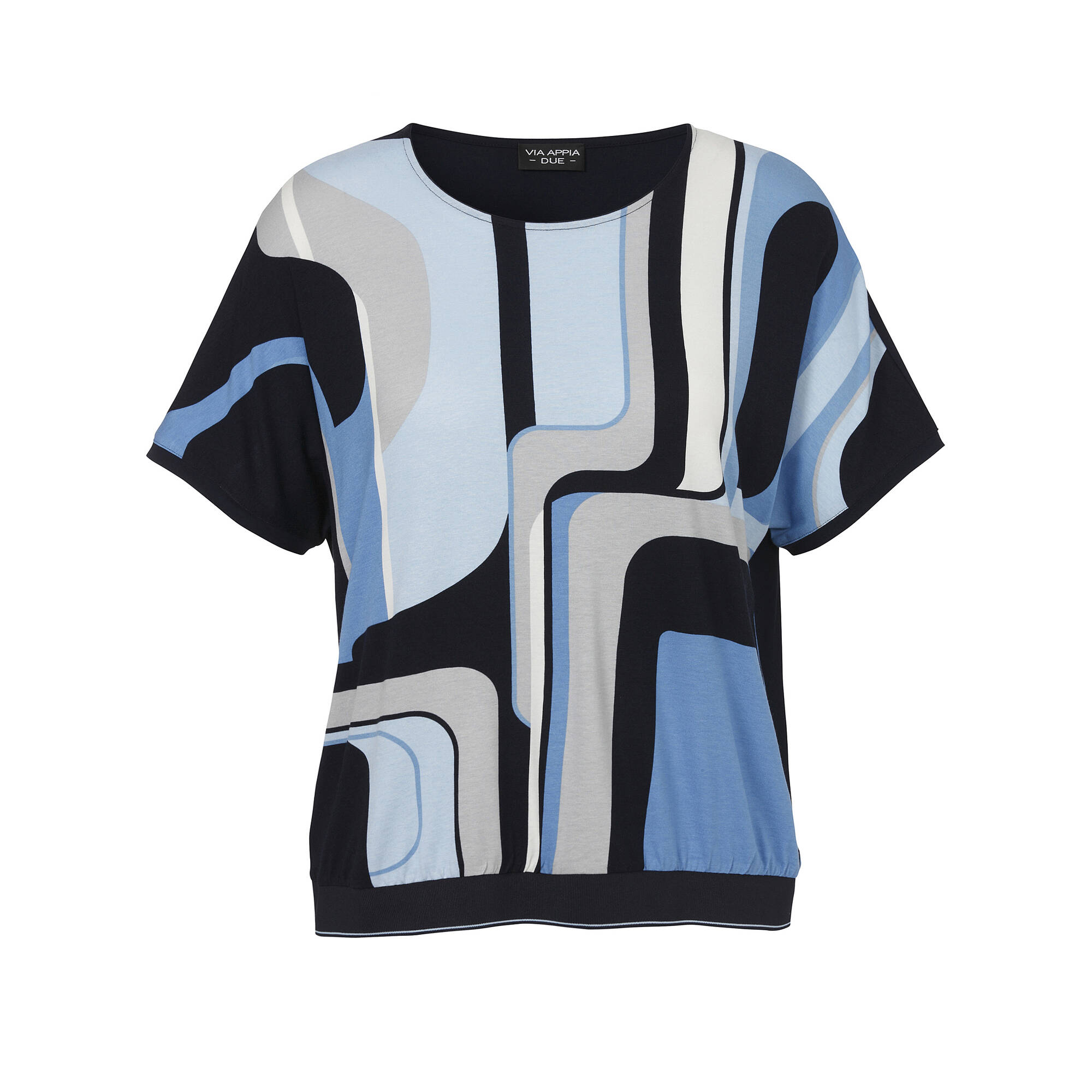 Viskose-Jersey Shirt Geometric Print Viskose-Jersey Shirt Geometric Print
