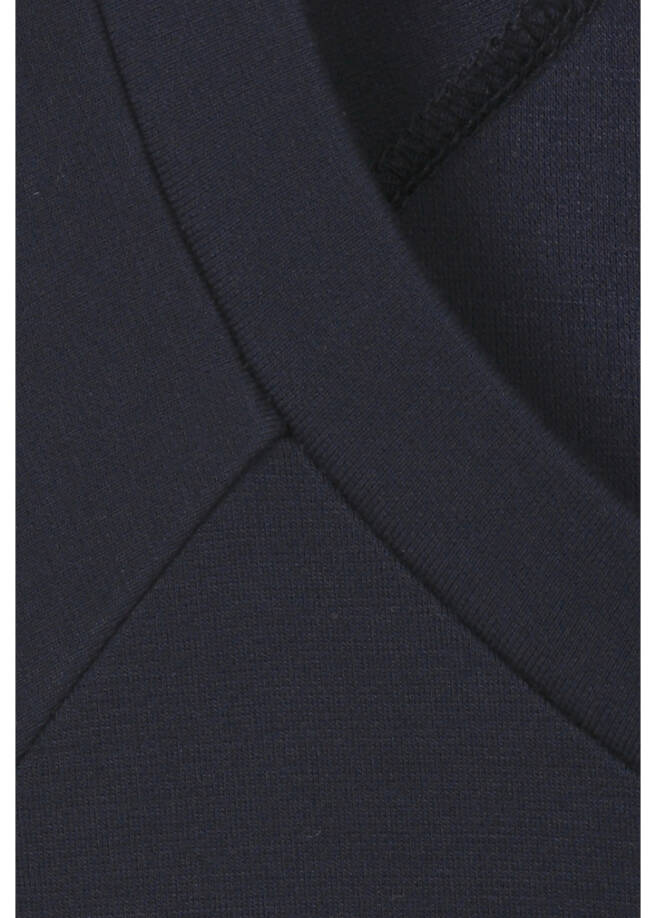 3/4-Arm Shirt Uni mit Ziernähten / 
