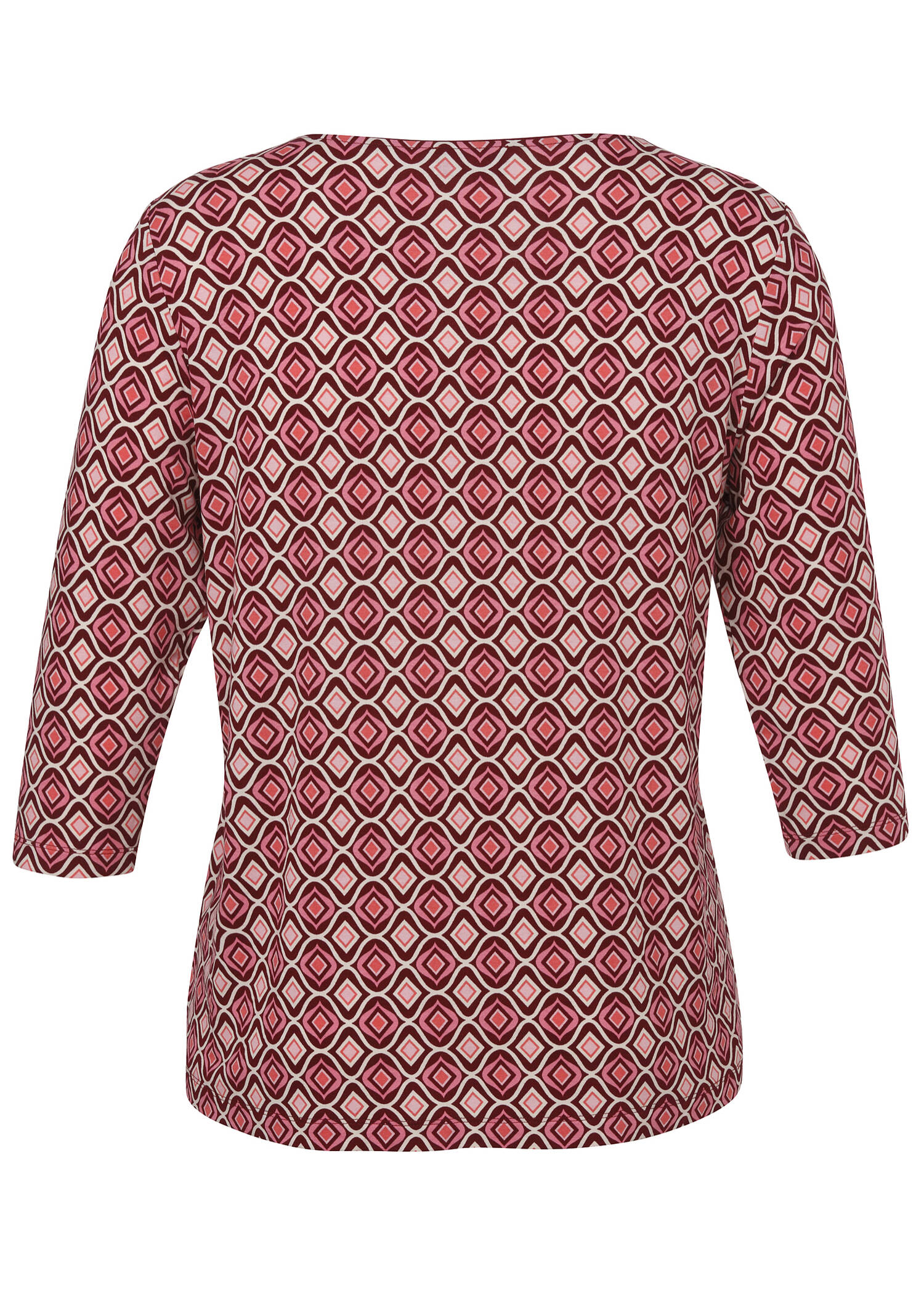 3/4-Arm Print Shirt /