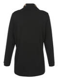 Chices Sweatshirt Schwarz mit Leo-Details / 