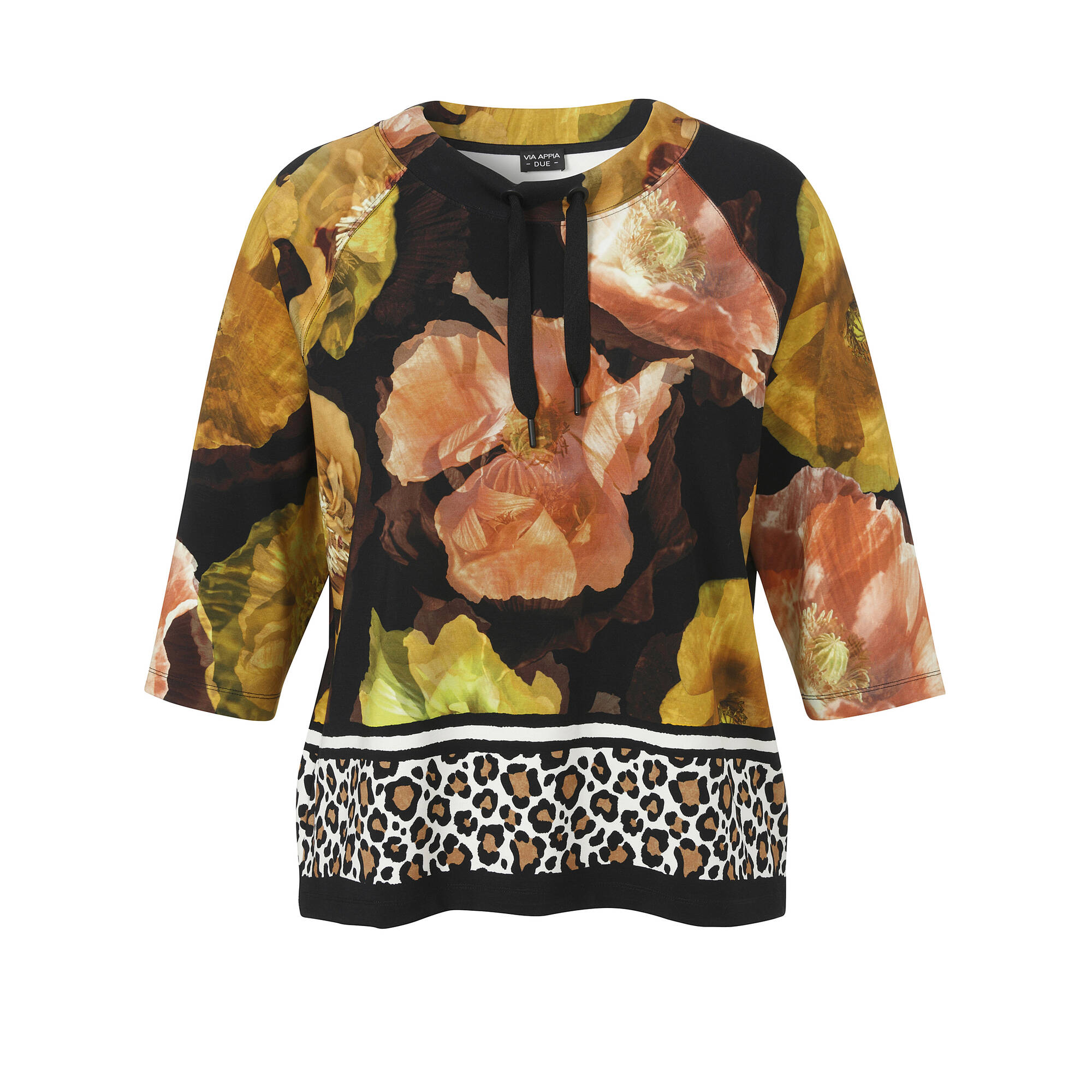 3/4-Arm Sweatshirt mit modischem Mustermix 3/4-Arm Sweatshirt mit modischem Mustermix