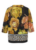 3/4-Arm Sweatshirt mit modischem Mustermix / 