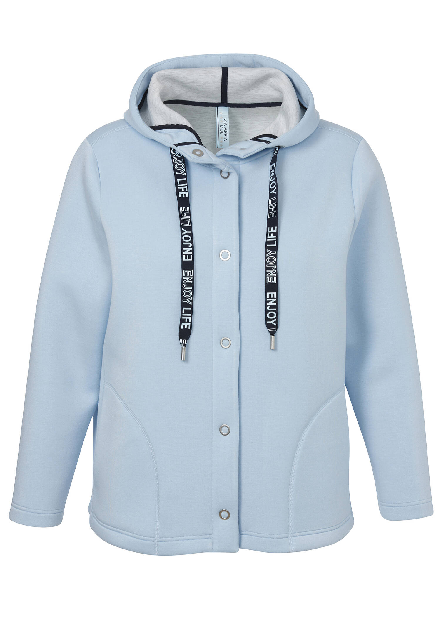 Softe Kapuzenjacke Eisblau Sporty Deluxe /