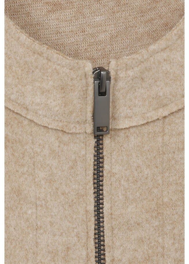 Edle Jacke Uni mit Zipper / 