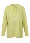 Limettengrünes Sweatshirt mit Front-Motiv / 