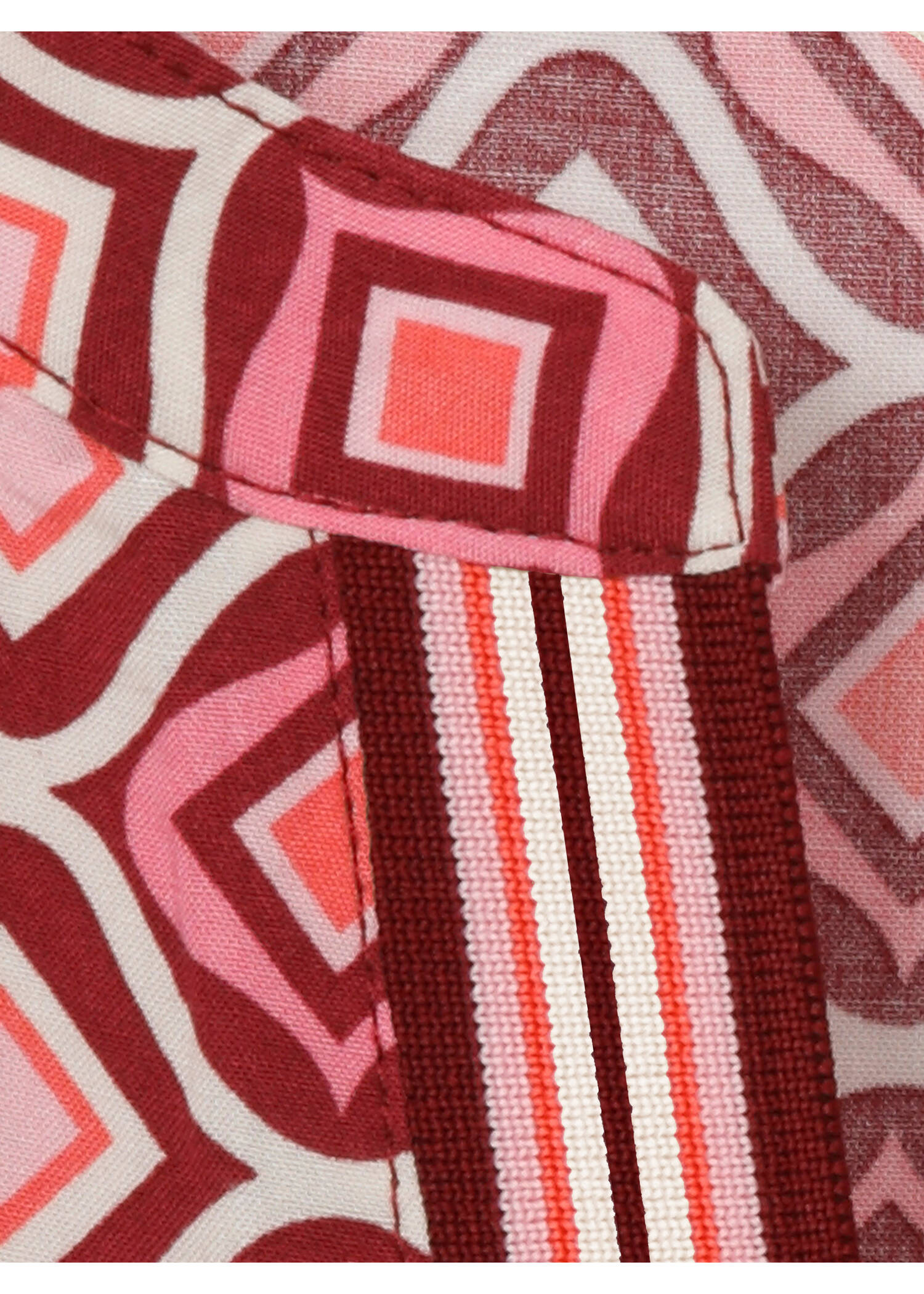 Fließende Viskose-Print-Bluse mit Gummizugsaum /