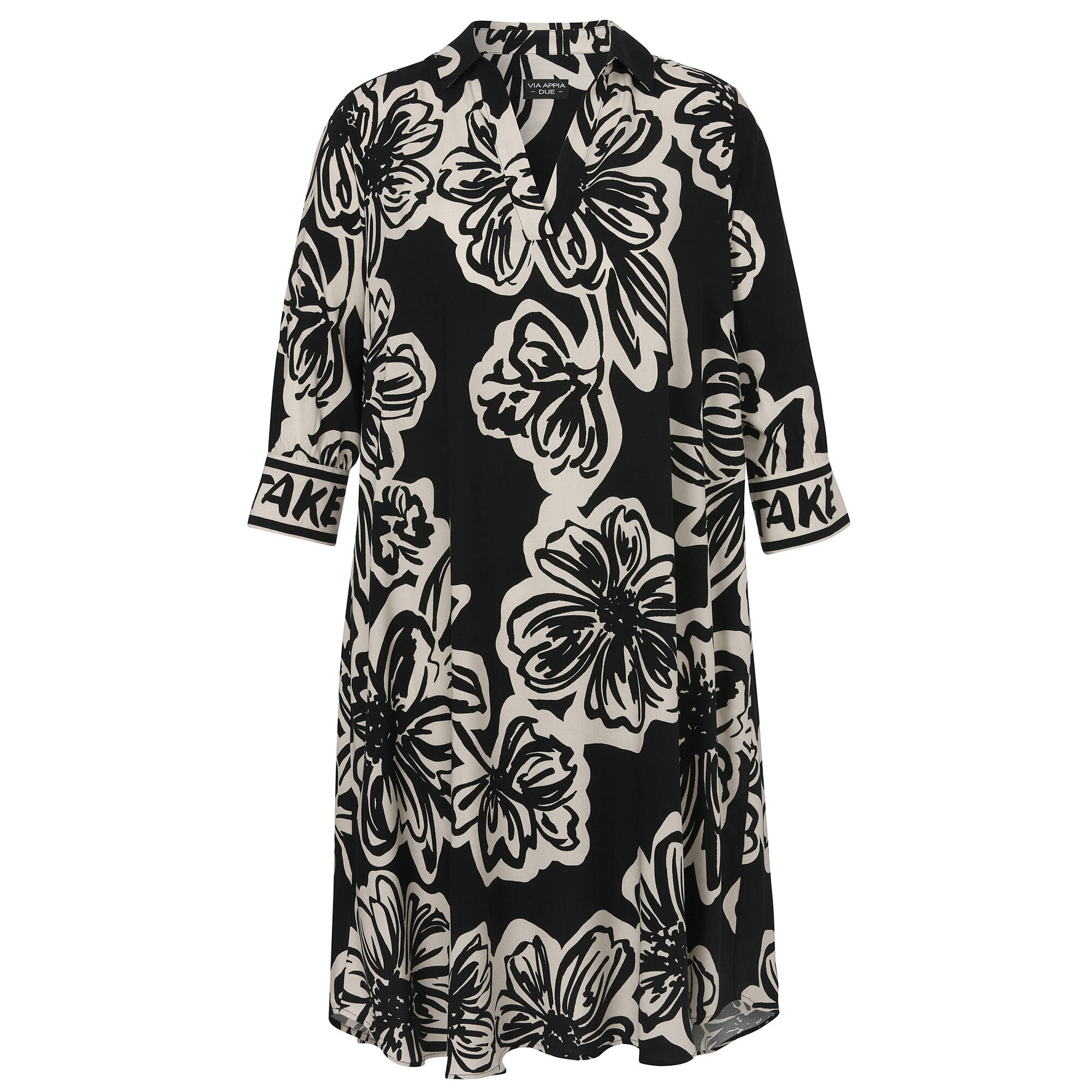 Zartes Viskosekleid mit Nahttaschen Zartes Viskosekleid mit Nahttaschen