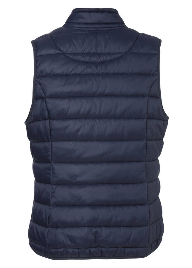 Wattierte Steppweste mit Zipper / 