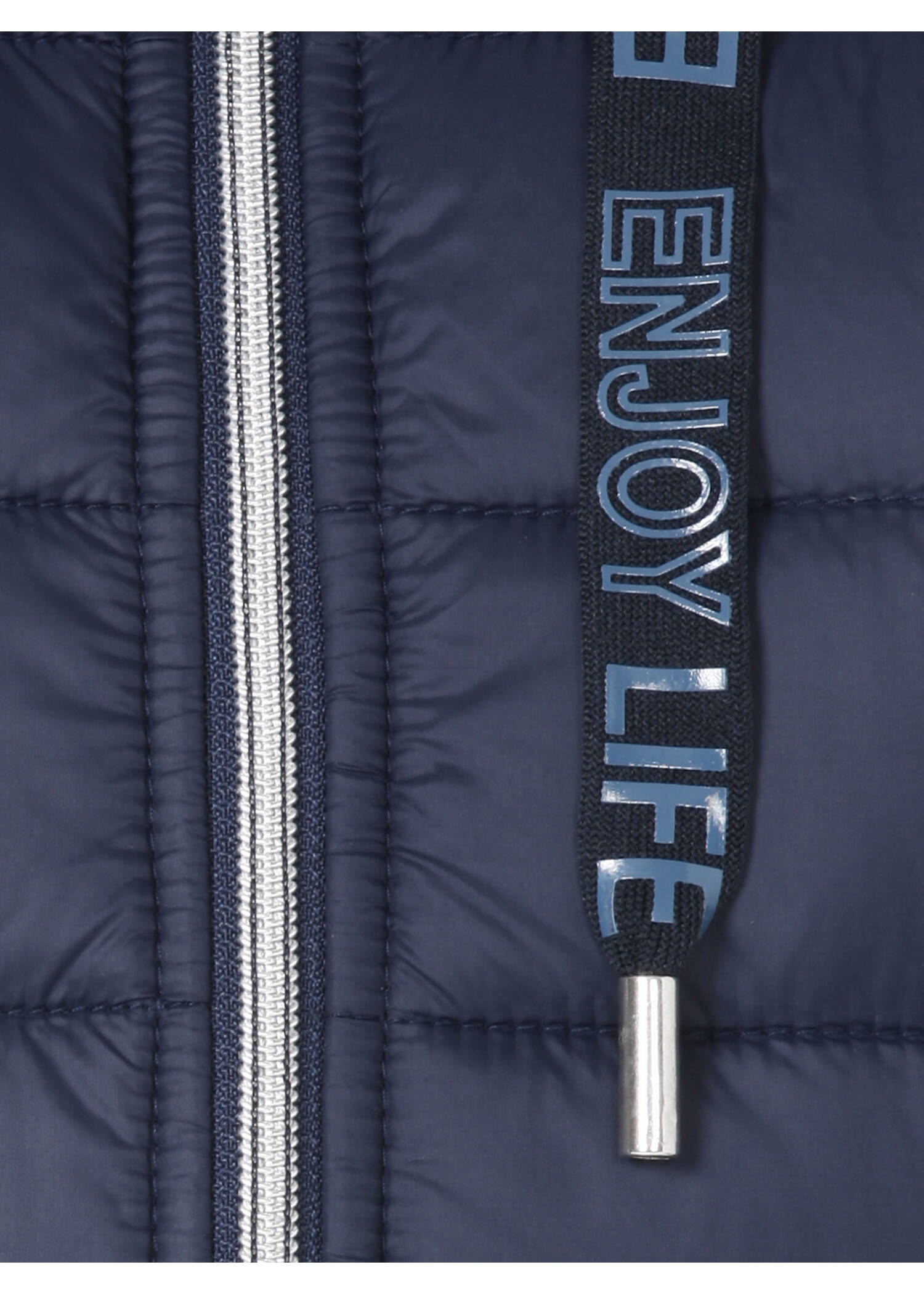 Wattierte Steppweste mit Zipper / 