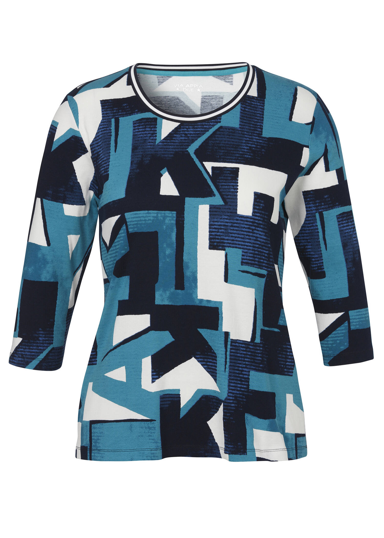 3/4-Arm Shirt mit grafischem Print / 