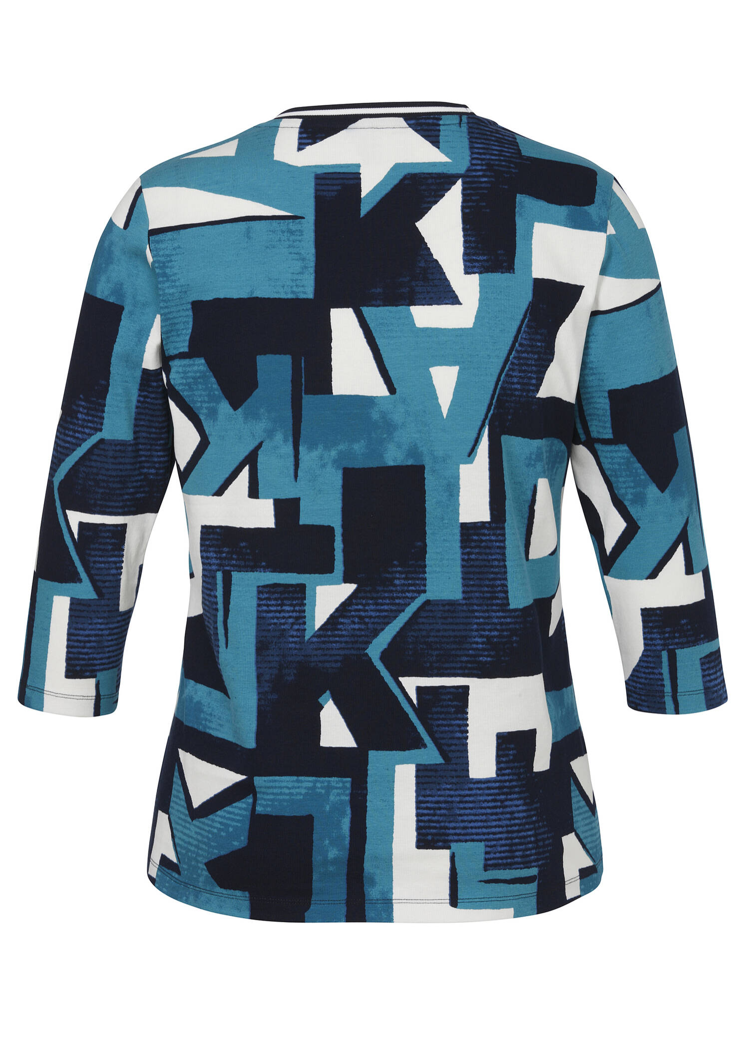 3/4-Arm Shirt mit grafischem Print / 