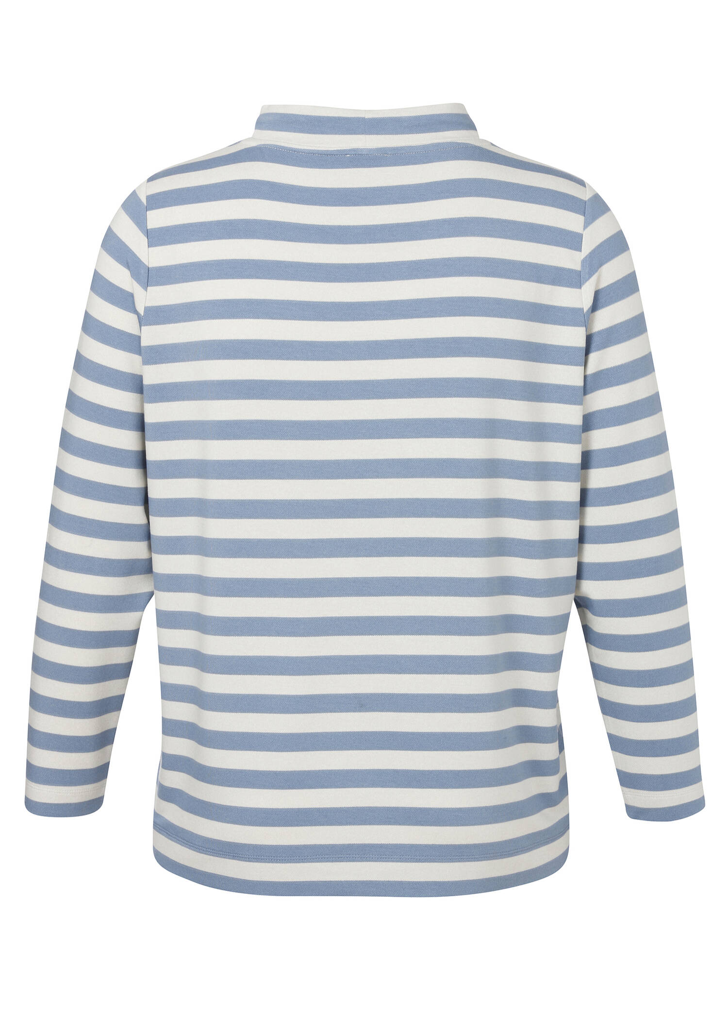 Geringeltes Sweatshirt mit Front-Motiv / 