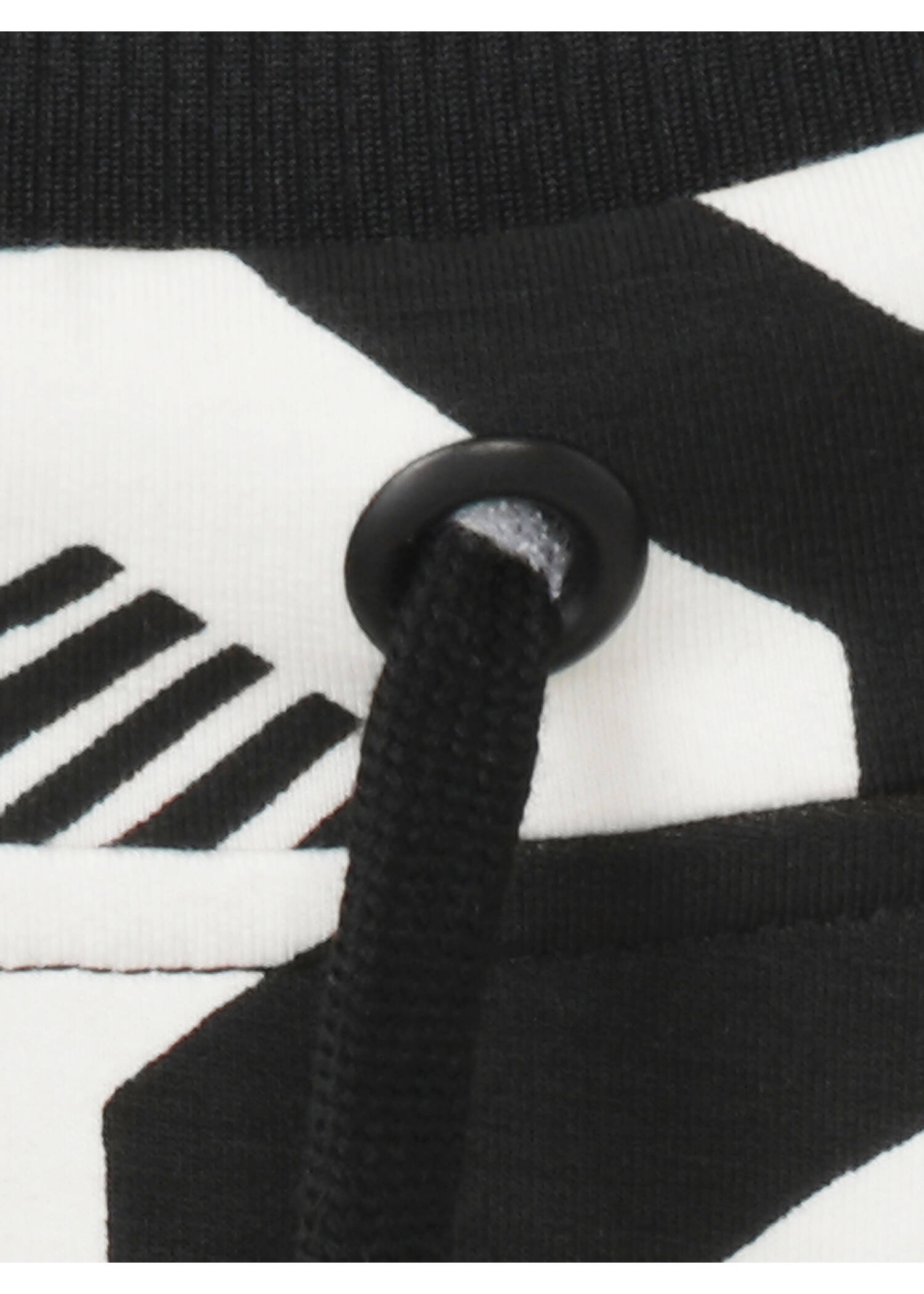 Stehkragen-Sweatshirt Creme / Schwarz / 