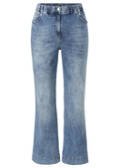 Flared Jeans Hellblau Used-Look /