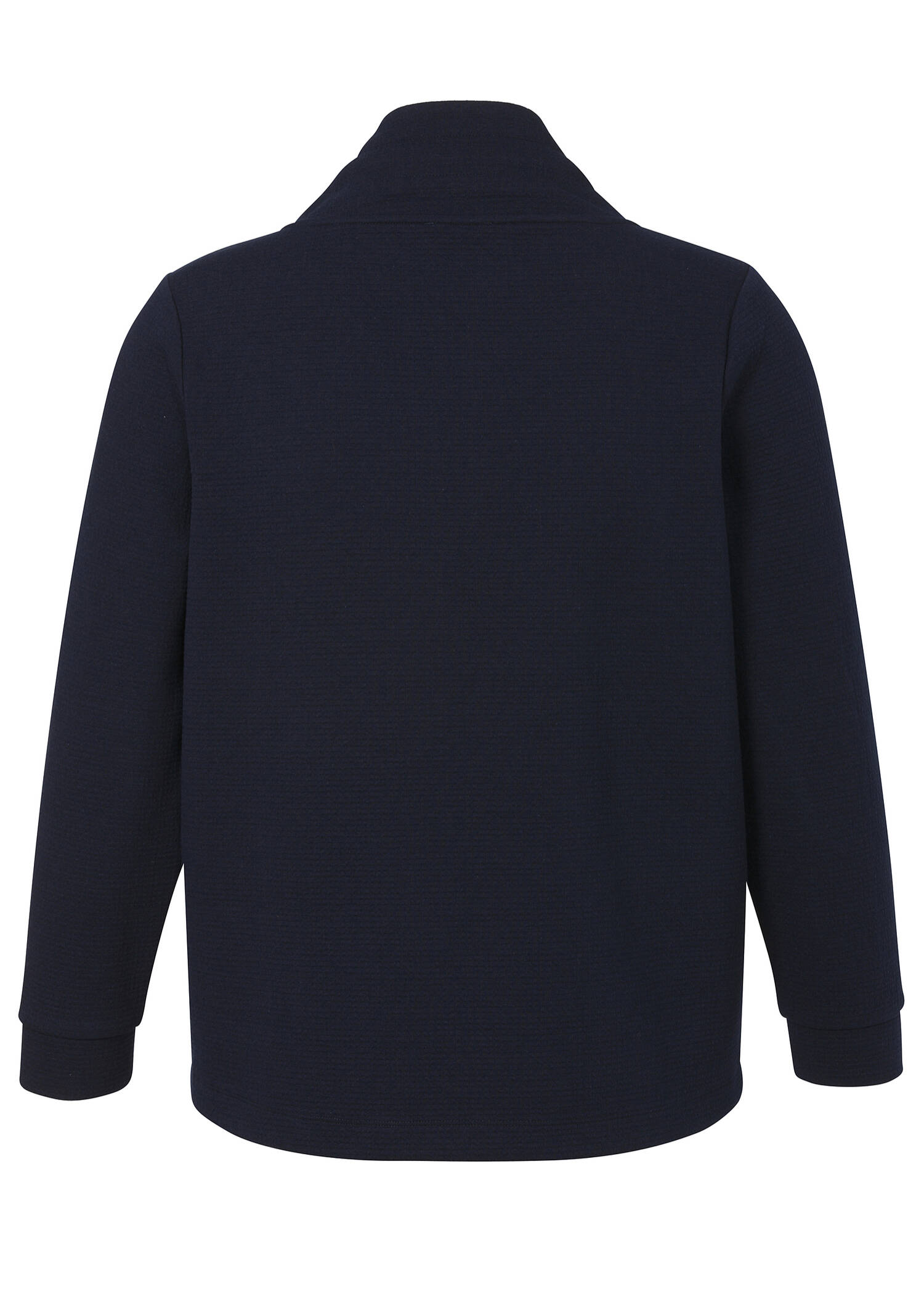 Dunkelblaue Jacke mit Stehkragen / 