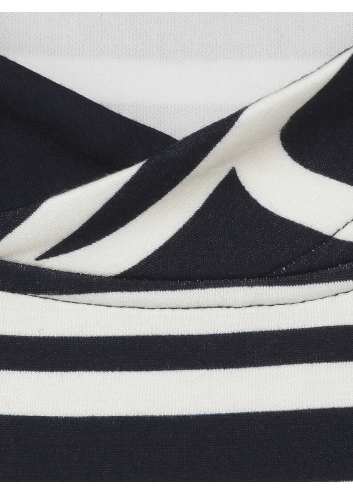 Marine Sweatshirt mit grafischem Muster / 