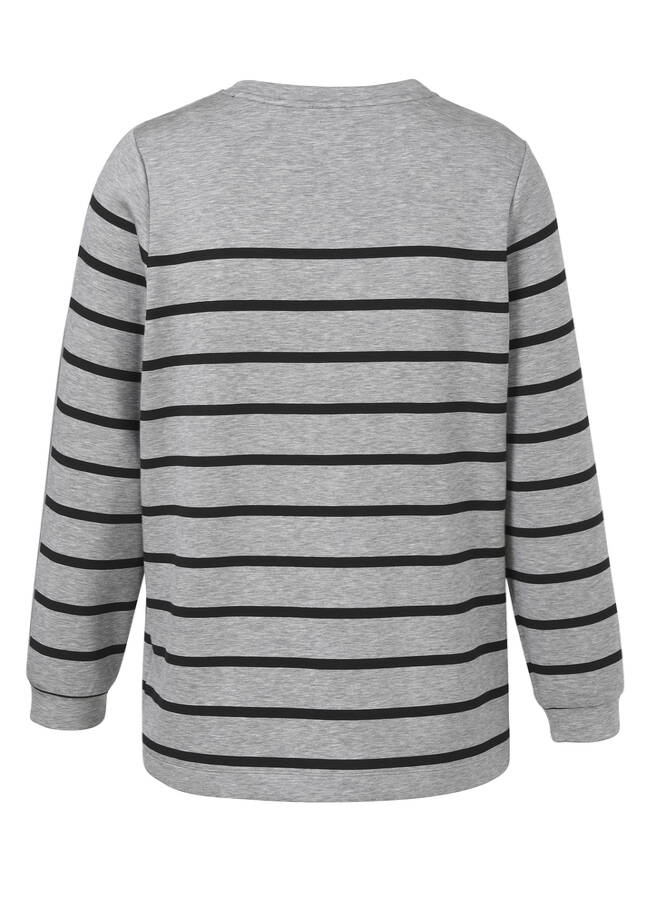 grau melange/schwarz Rückansicht