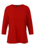 3/4-Arm Shirt mit Strukturmuster /