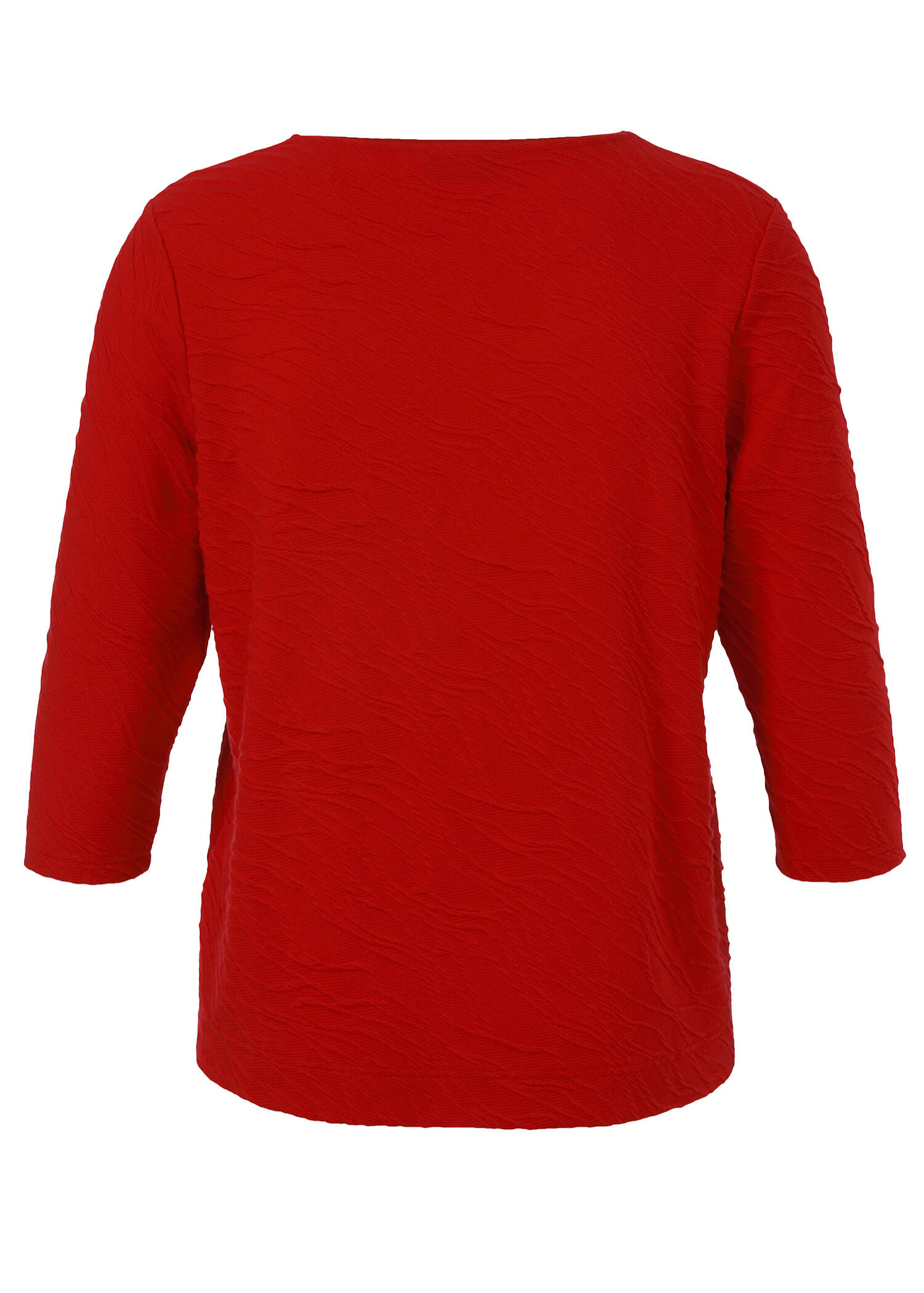 3/4-Arm Shirt mit Strukturmuster /