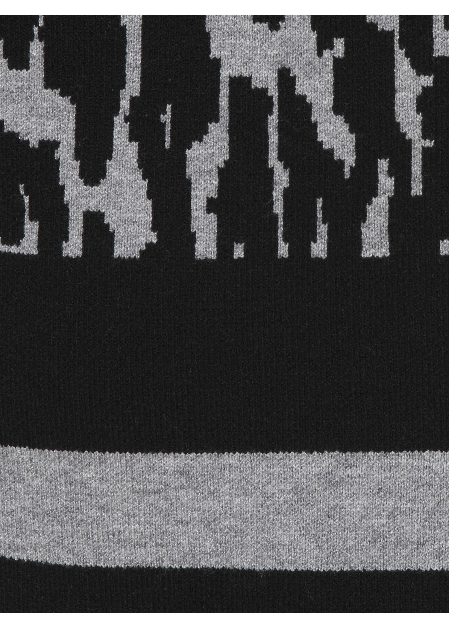 Offene Strickjacke mit Leo-Muster / 