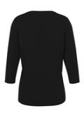 Softes 3/4 Arm Shirt Schwarz mit Front-Motiv / 
