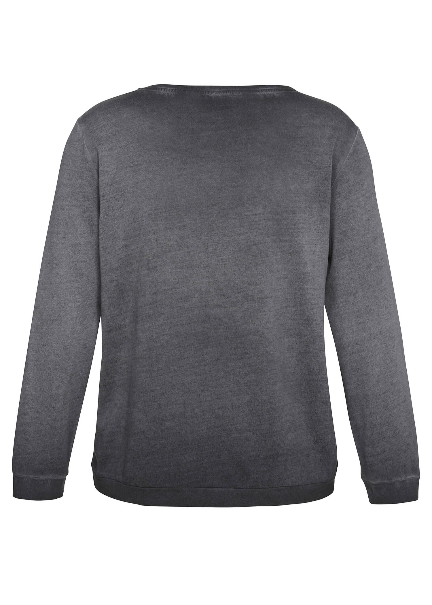 Supersoftes Langarmshirt mit geschmücktem Slogan / 