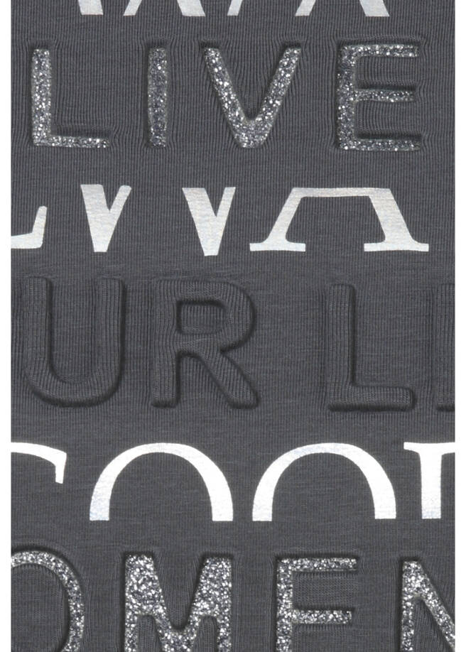 Softes 3/4-Arm Jersey Shirt mit Frontmotiv / 