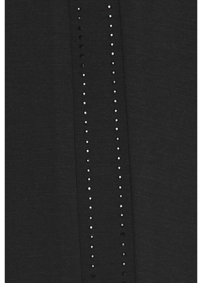 Edle Schlupfhose mit Seitenstreifen aus Schmucksteinchen / 